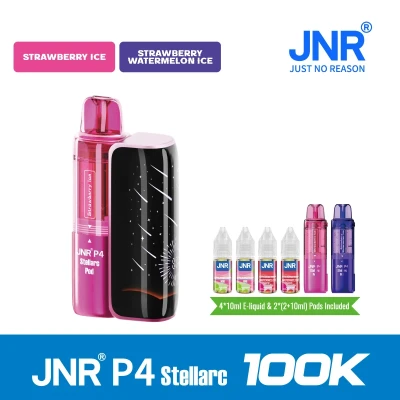 Strawberry ice+Strawberry Watermelon ice | JNR Vape P4 Stellarc 100K Puffs Kit - Refillable & Replaceable Pod Vape